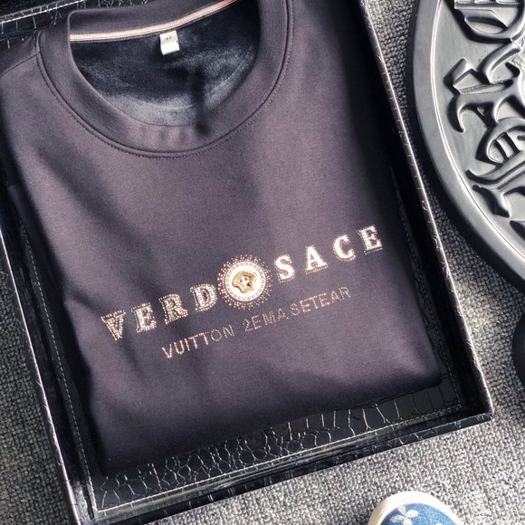 Versace Mink velveteen crewneck hoodie - Picture 1 of 5